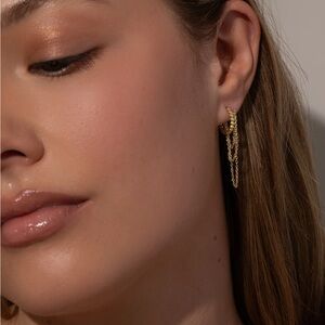 Uncommon James Chains Huggie Earrings